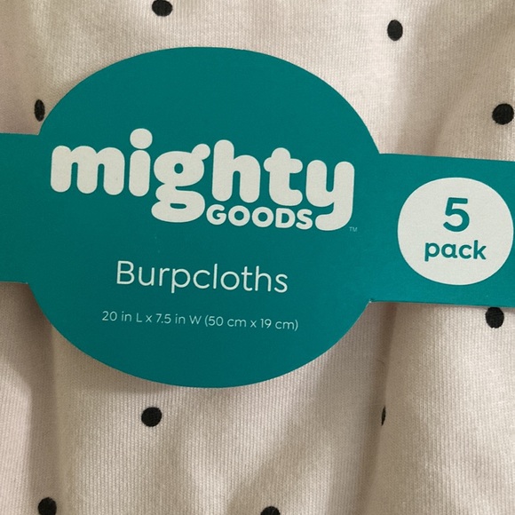 Mighty Goods BURPCLOTHS (set of 5/pink) - Picture 2 of 12